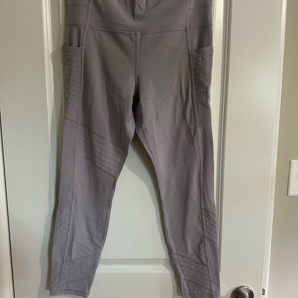 Athleta Lilac Purple Moto Leggings
